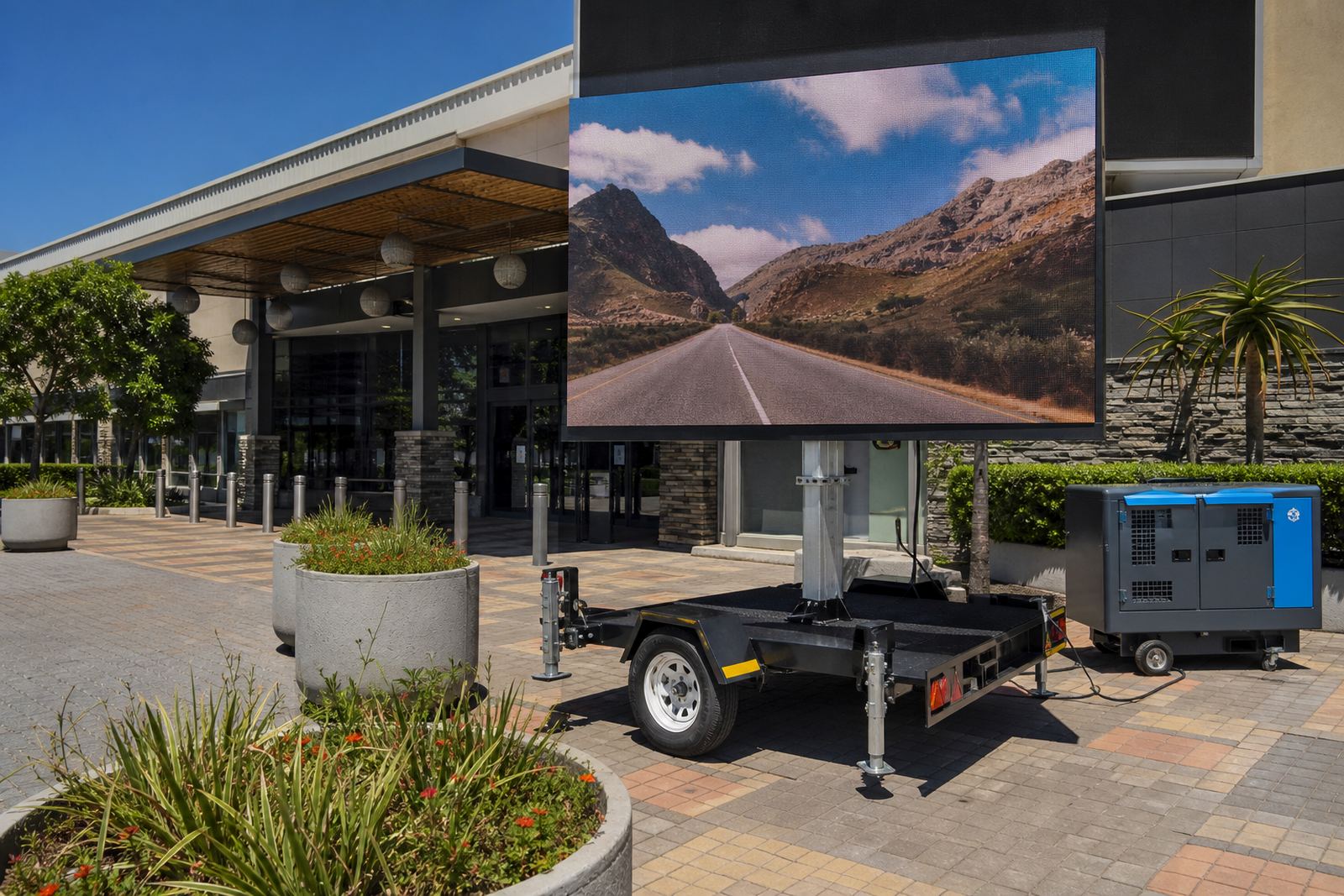Mall Exterior Screen